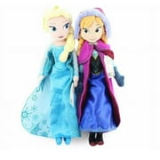Frozen Movie Queen Elsa \u0026 Anna Plush Soft Doll Gift Collection, Frozen Anime Plush Toy Stuffed Doll Soft Figure, Elsa Stuffed Animals Collectibles Gifts For Kids Or Fans(Anna \u0026 Elsa) Clearance Toys Ki